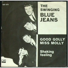 SWINGING BLUE JEANS Good Golly Miss Molly / Shaking Feeling (His Master's Voice – POP 1273) Denmark 1964 PS 45 (Beat, Rock & Roll)